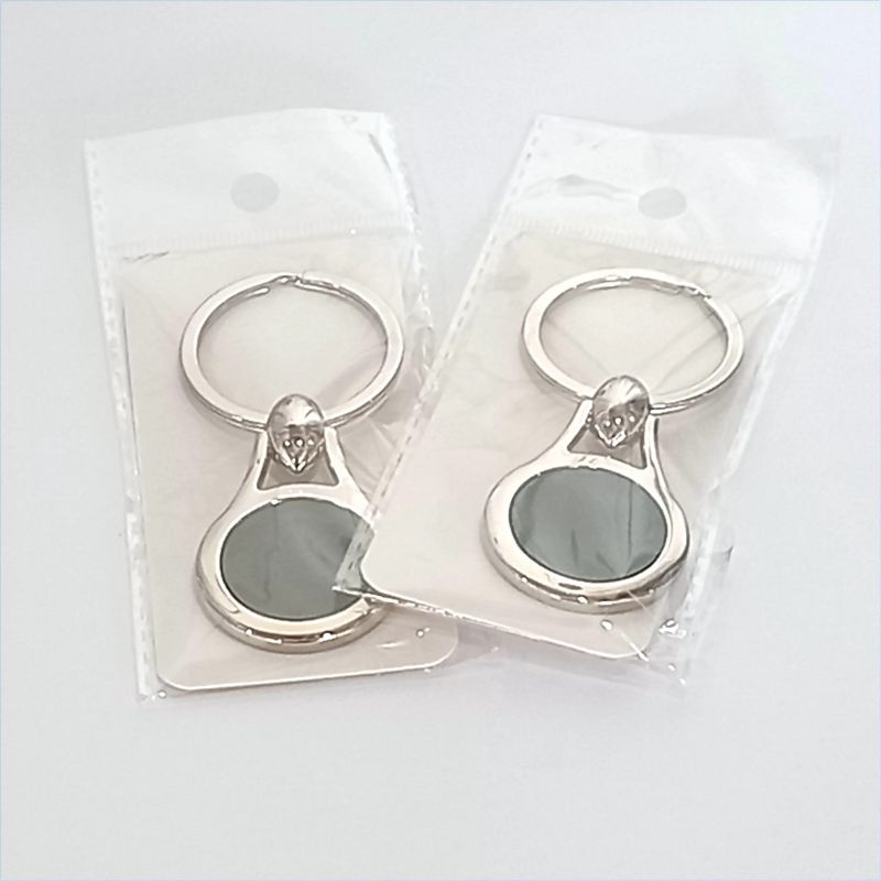 Keyring Blank Pear 23.5mm recess (bagged)